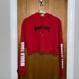 Justin Bieber Cropped Hoodie